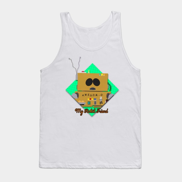 South Park - A.W.E.S.O.M.-O My Robot Friend Tank Top by Xanderlee7